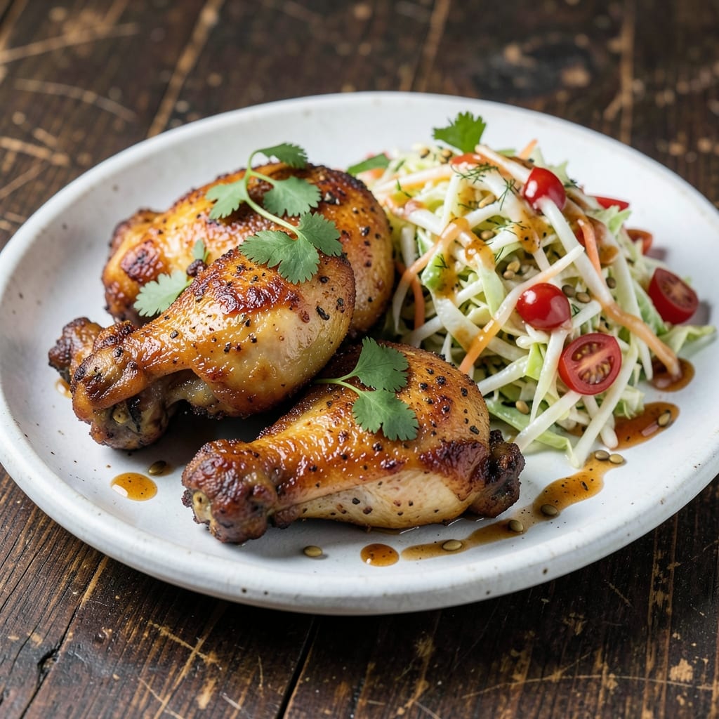 Brown's Fried Chicken and Tangy Coleslaw Recipe: Crispy Crunch Meets Zesty Bite