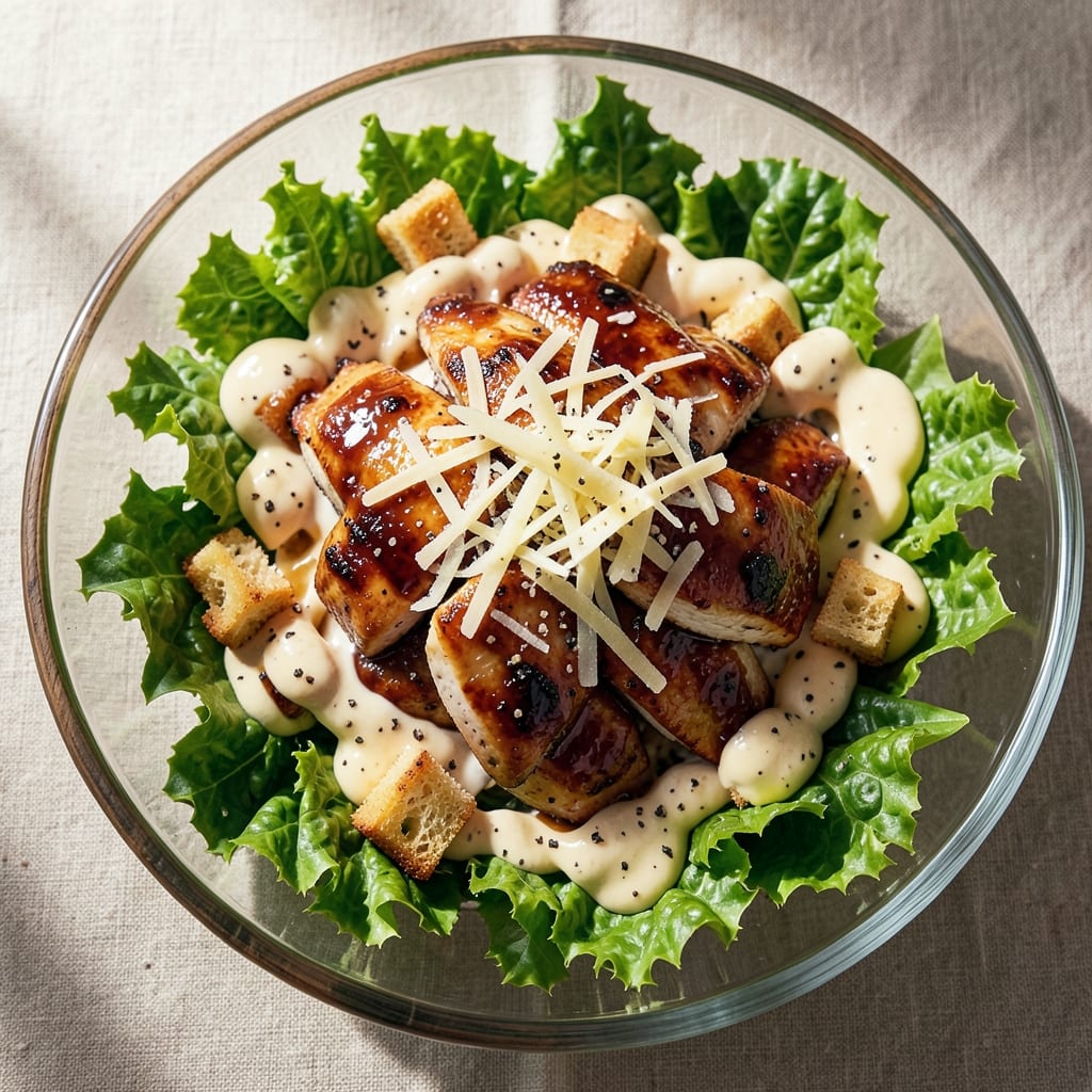 BBQ Chicken Caesar Salad Recipe: Smoky Grilled Chicken Meets Creamy Parmesan Magic