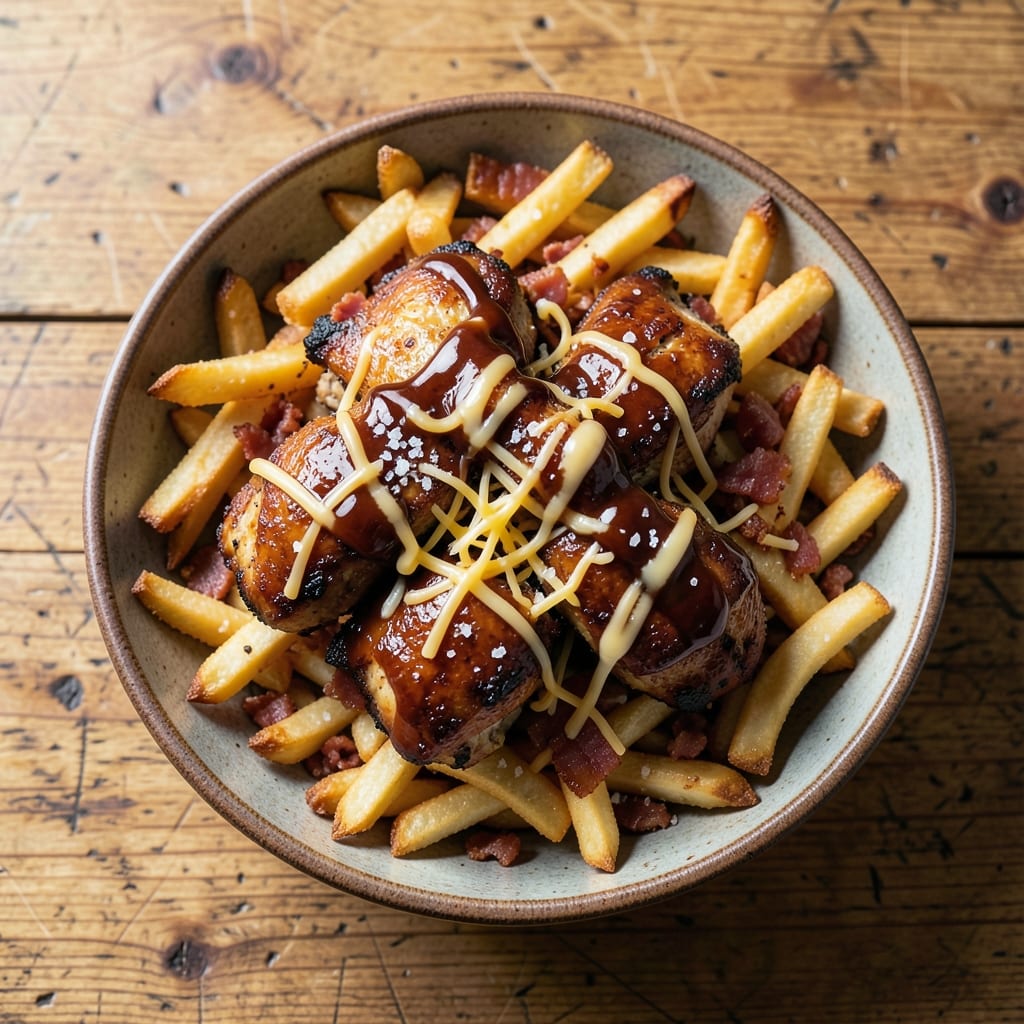 BBQ Chicken Loaded Fries Recipe: Smoky-Sweet Topping That Sticks Perfectly