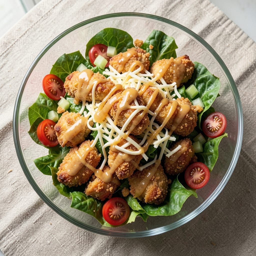 Applebee's Crispy Chicken Salad Recipe: Crunchy Bites with Creamy Ranch Harmony