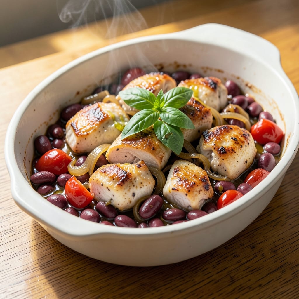 Borlotti Beans With Chicken Recipe: Savory Tomato-Cream Sauce Magic
