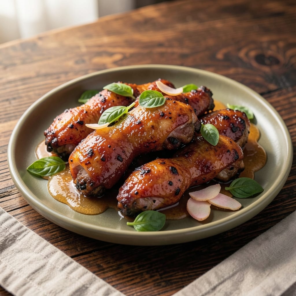 Baked Hawaiian Chicken Wings Recipe: Pineapple-Basil Glaze That Sticks to Every Bite
