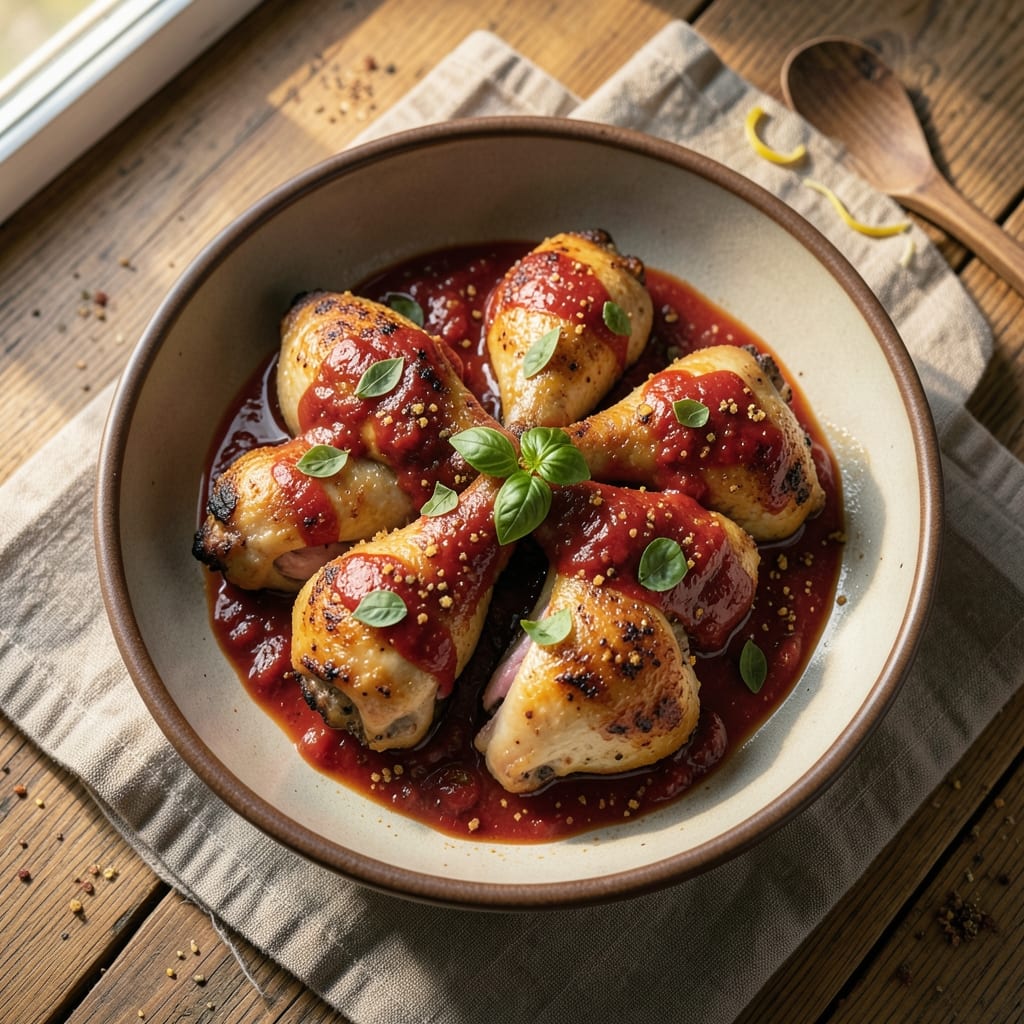 Baked Chicken Thighs in Tomato Sauce Recipe: Slow-Simmered Richness With Herbed Crust