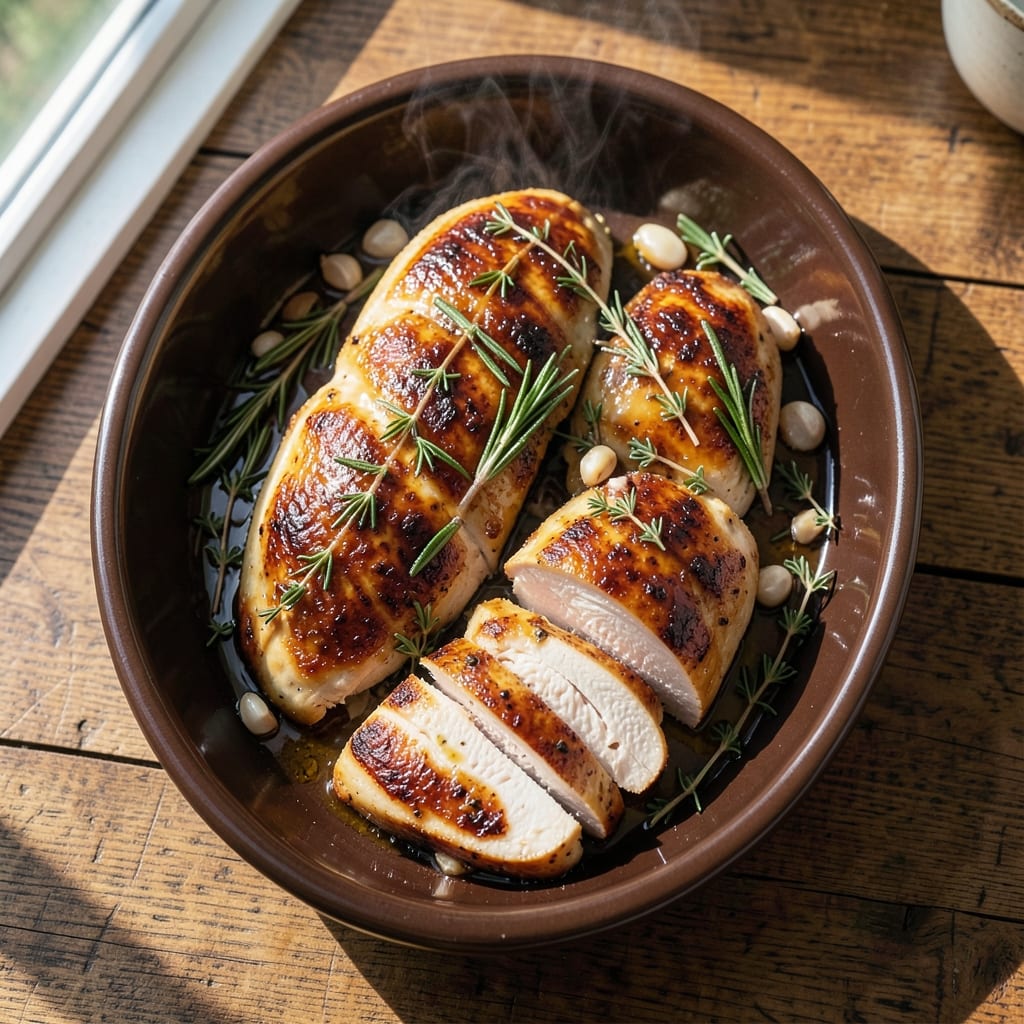 Baked Chicken Breast Thanksgiving Recipe: Juicy Core With Crispy Herb Crust