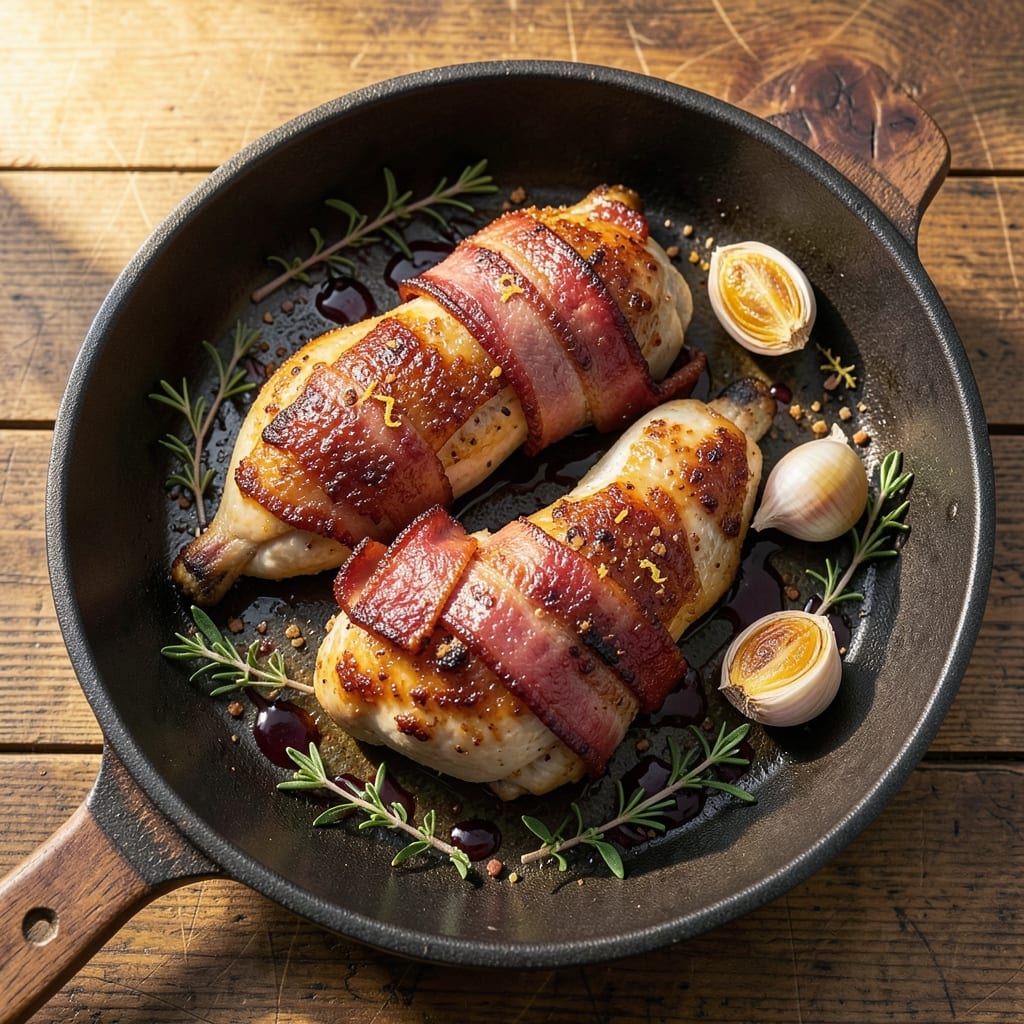 Bacon-Wrapped Brown Sugar Chicken Recipe: Caramelized Glaze Meets Smoky Crunch
