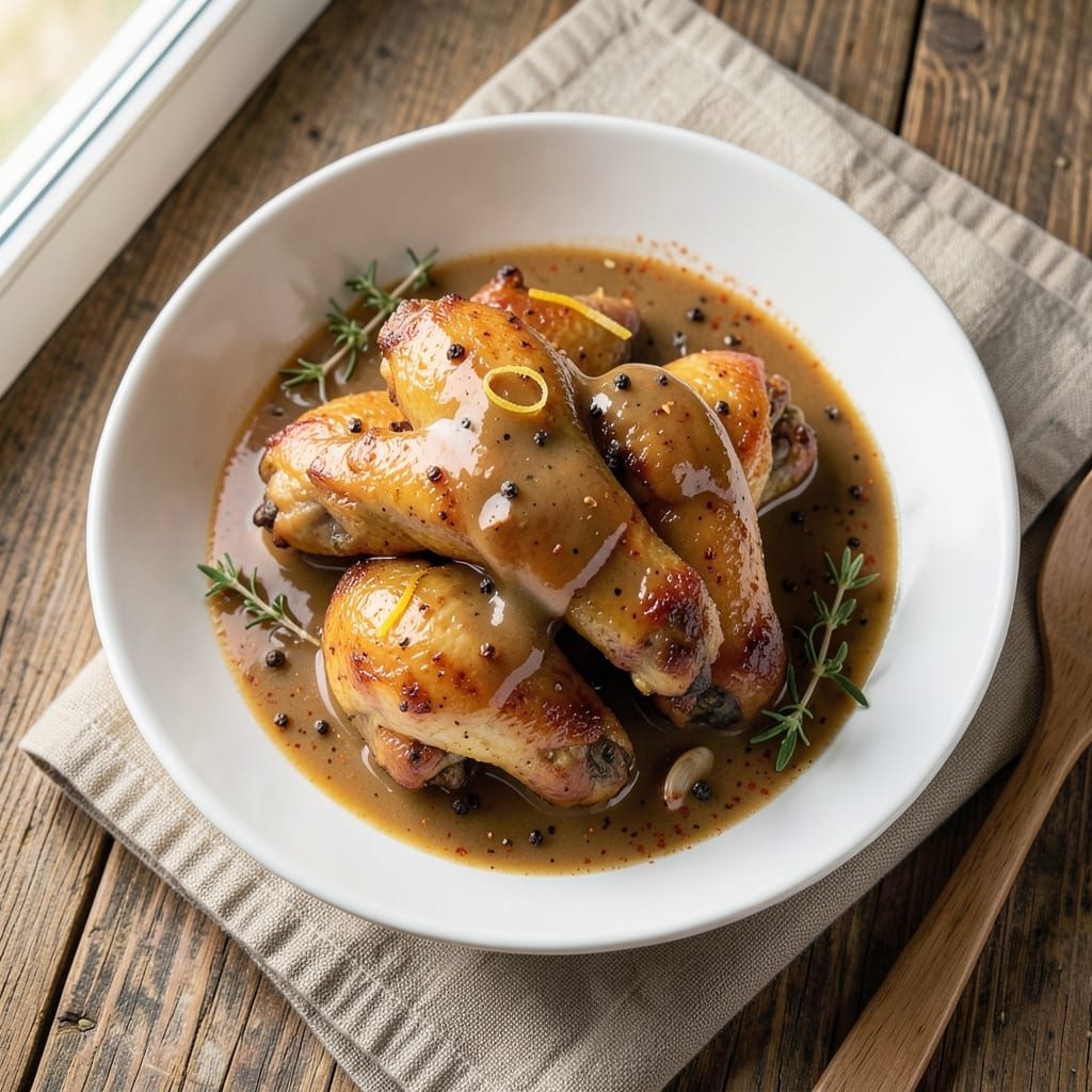 Baked Chicken Wings With Gravy Recipe: Rich Pan Sauce Turns Wings into Comfort