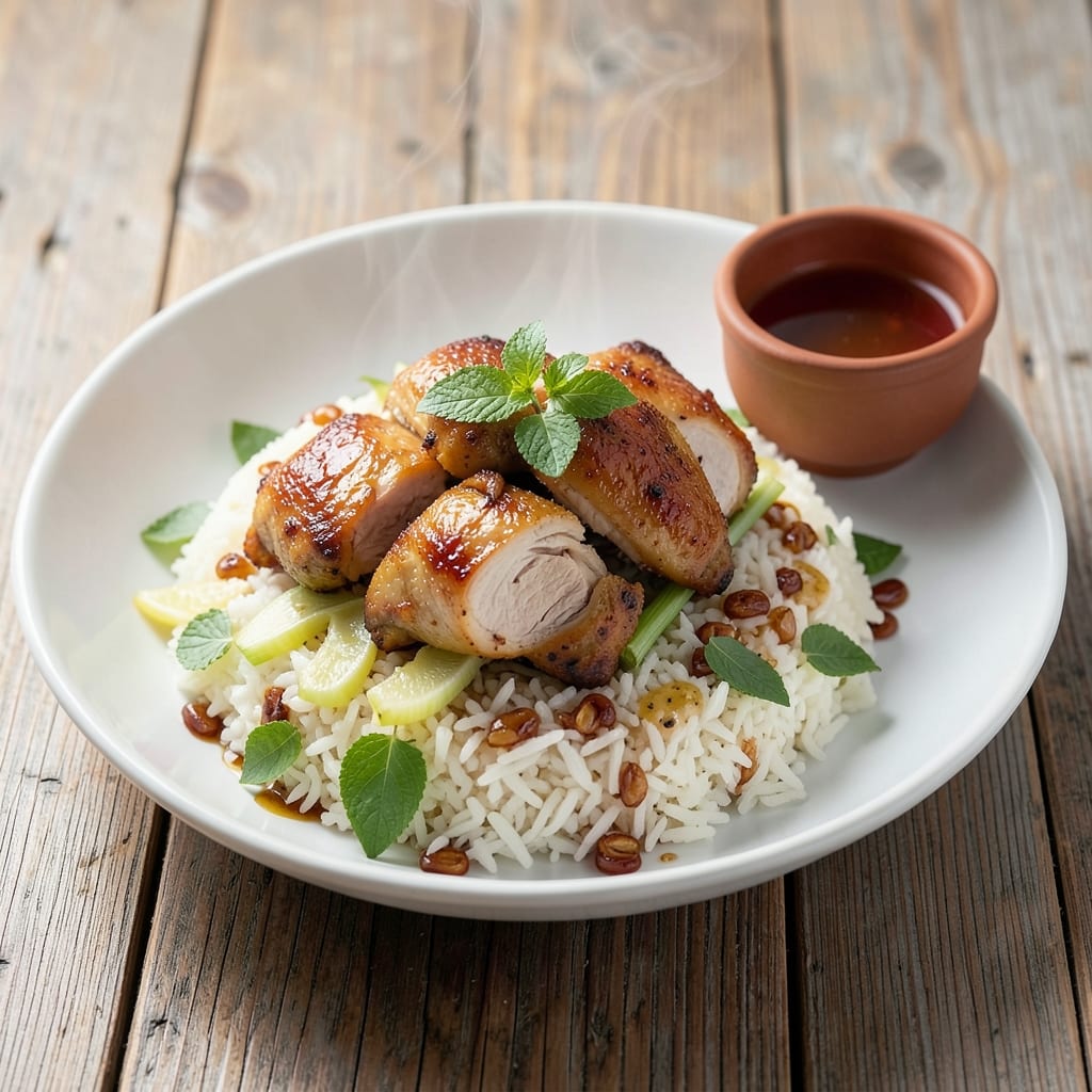 Authentic Singapore Chicken Rice Recipe: Fragrant Ginger-Galangal Broth Magic