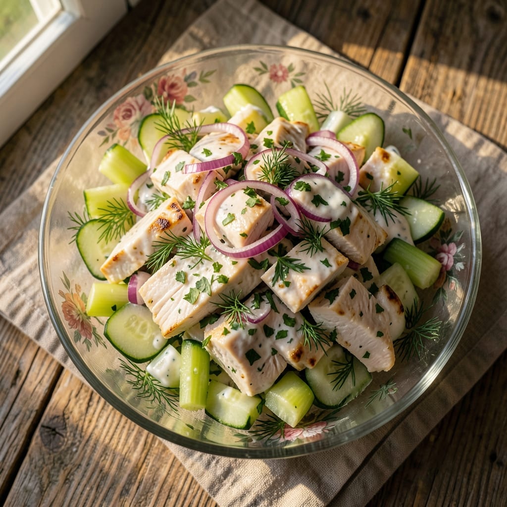 Blue Ribbon Chicken Salad Recipe: Crunchy Celery and Herb-Packed Bites
