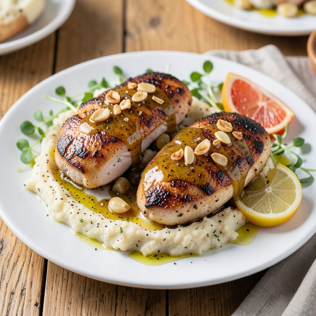 Baked Lemon Garlic Chicken Breast Recipe: Zesty Pan-Sear for Juicy Centers