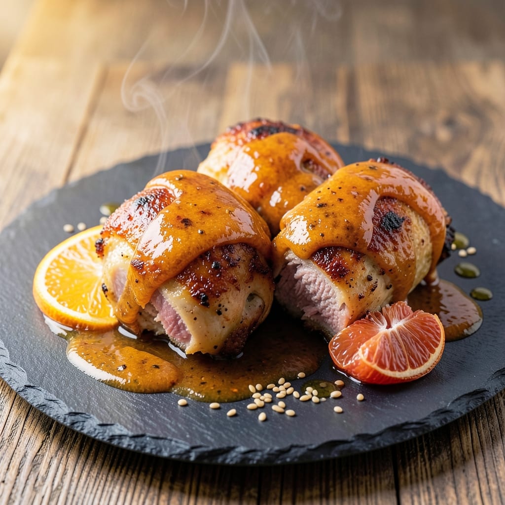Baked Orange Chicken Thighs Recipe: Glazed Sweetness and Crispy Skin Magic