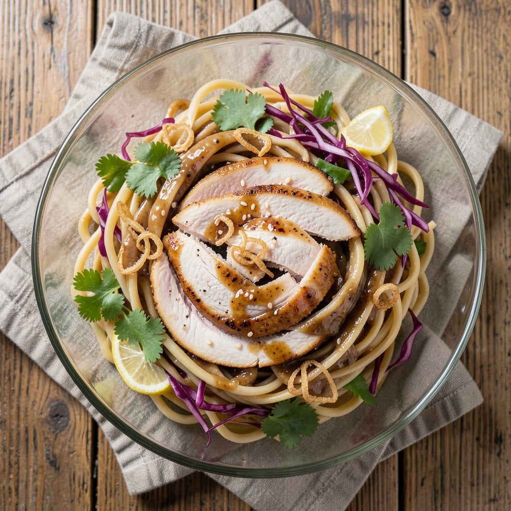 Asian Chicken Pasta Salad Recipe: Wok-Tossed Fusion With Crunchy Peanut Dressing