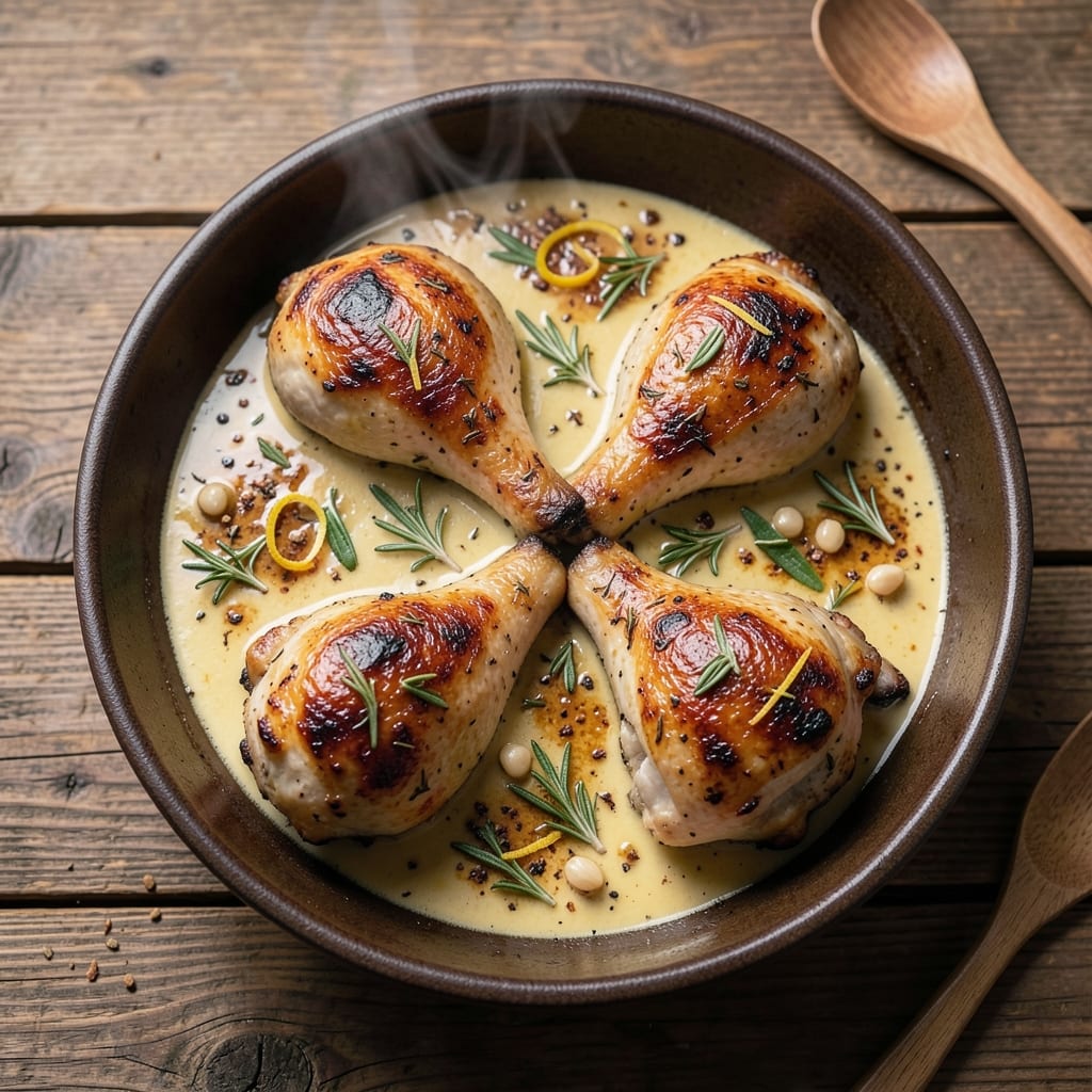 Baked Catalina Chicken Thighs Recipe: Smoky Garlic Butter Crust Over Juicy Meat