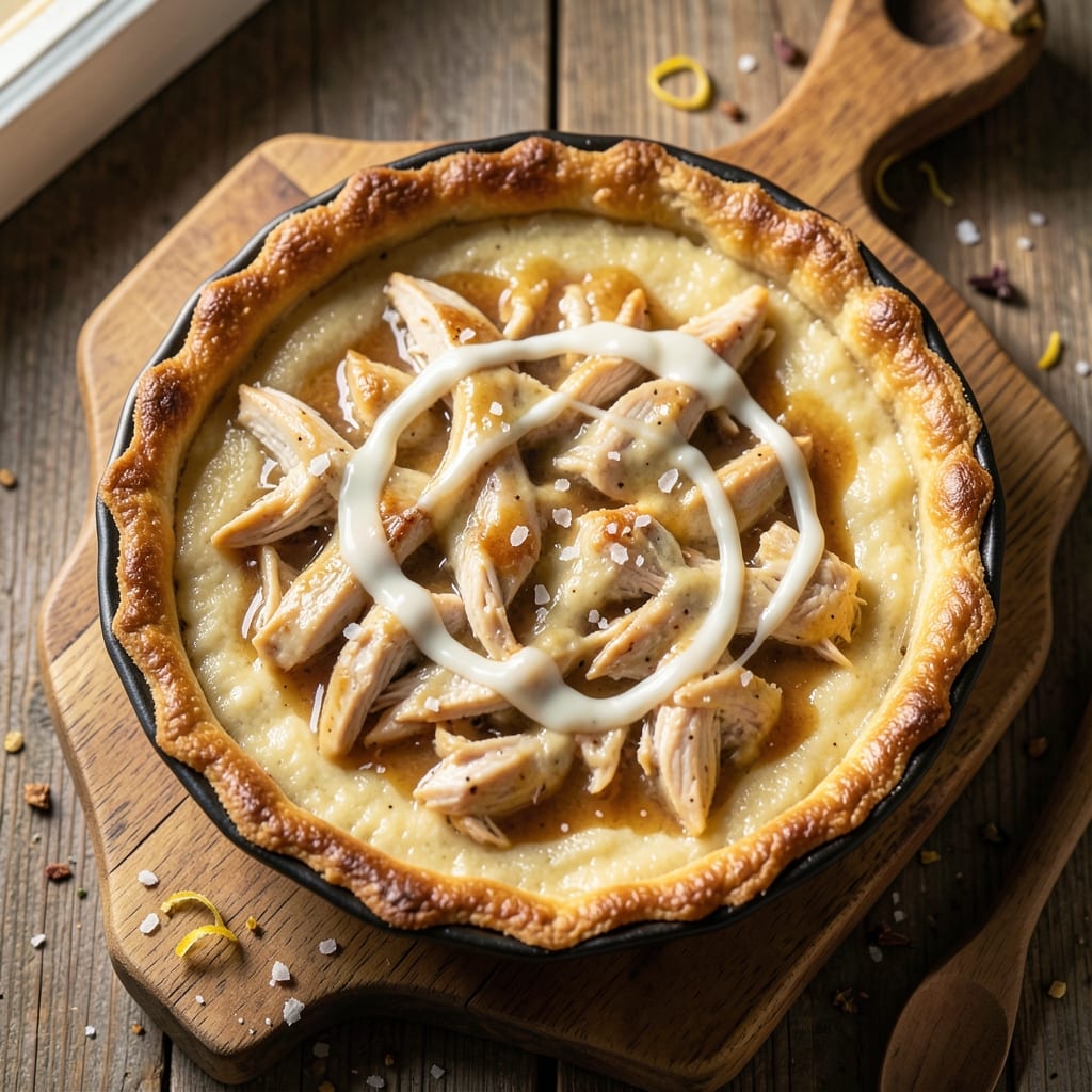Bisquick Chicken Pie Recipe No Vegetables: Crispy Top, Juicy Chicken, One-Pan Magic