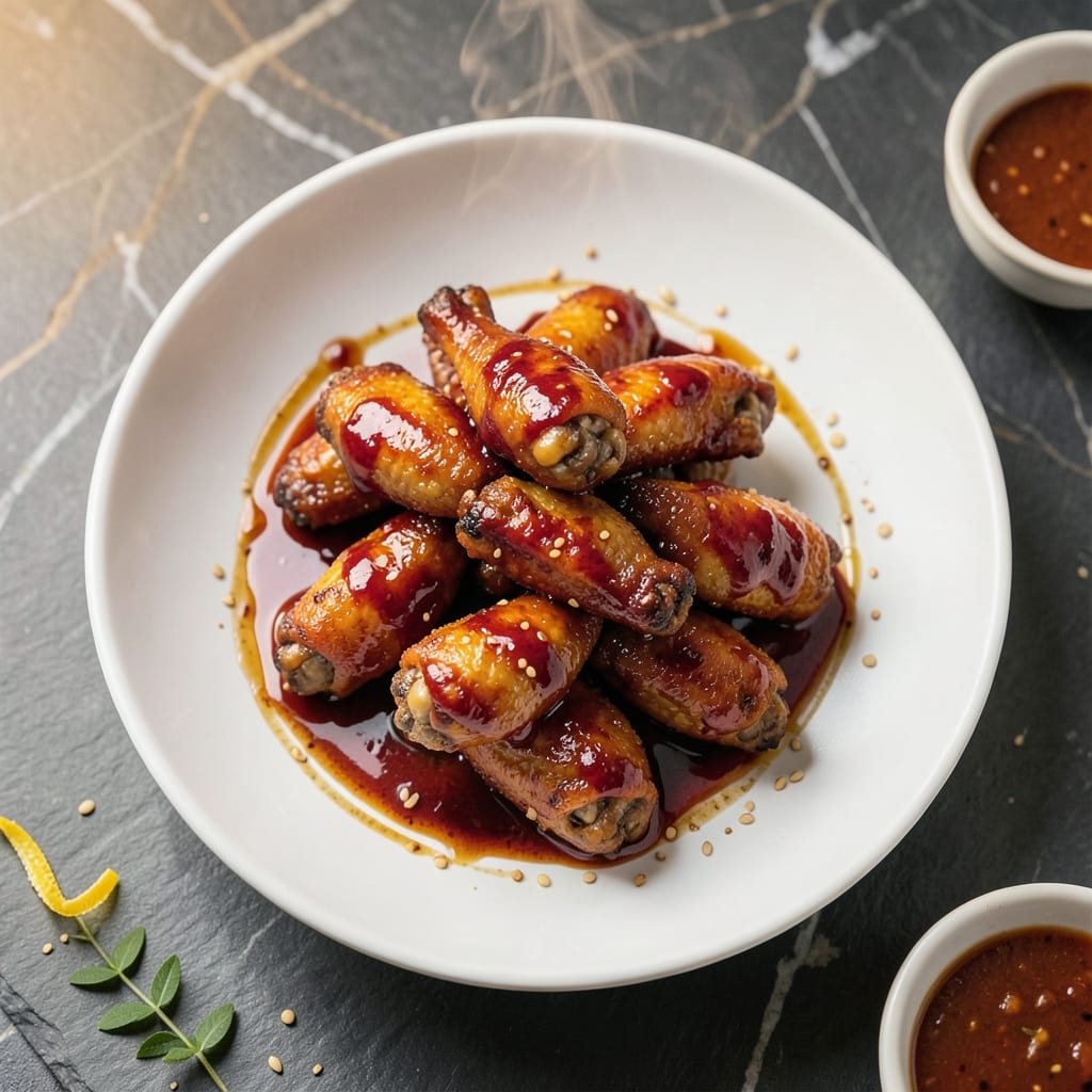 Baked Korean BBQ Chicken Wings Recipe: Glossy Sauce That Sticks to Every Bite