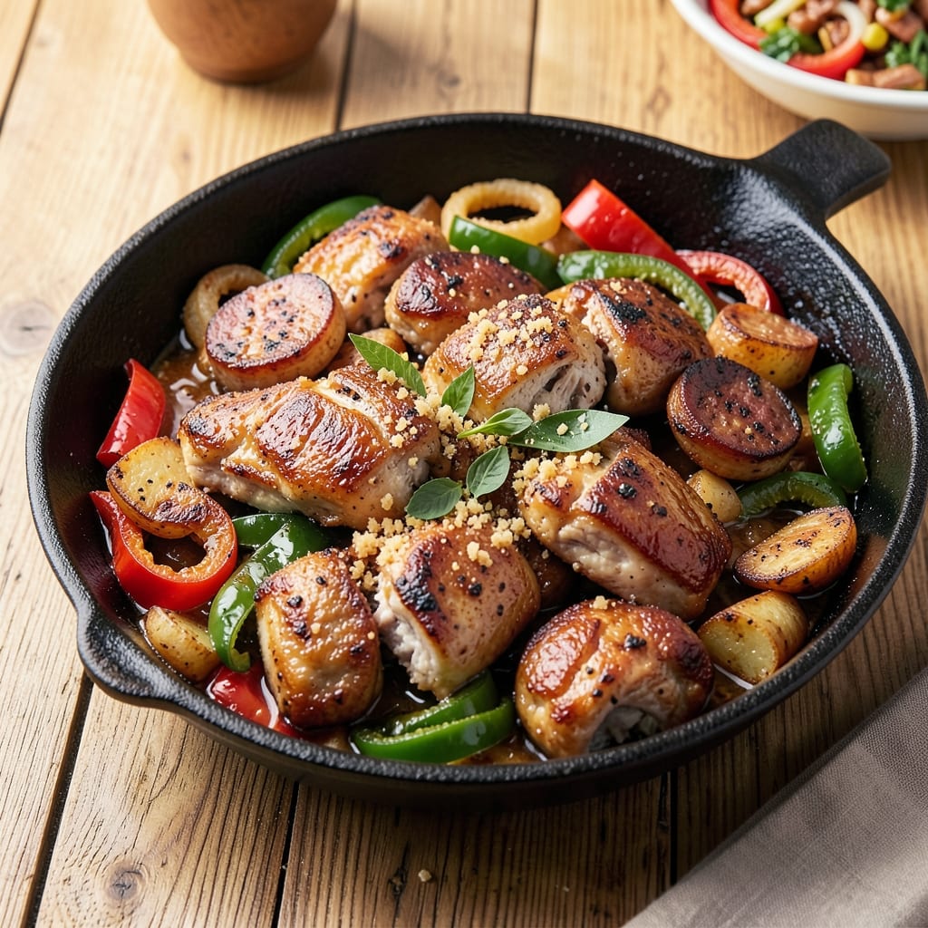 Applebee's Sizzling Chicken Skillet Recipe: Crispy Breaded Chicken with Melty Cheese Rivers