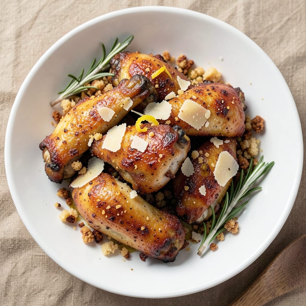 Baked Skinless Chicken Wings Recipe: Juicy Interiors With Crispy Baked Parmesan Crust