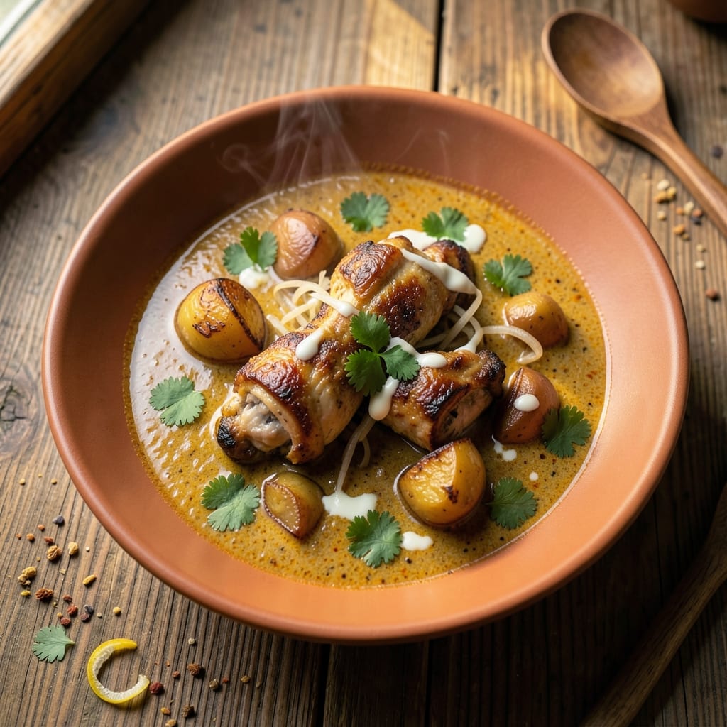 Authentic Thai Massaman Chicken Curry Recipe: Slow-Simmered Spice and Potatoes in Coconut Gold