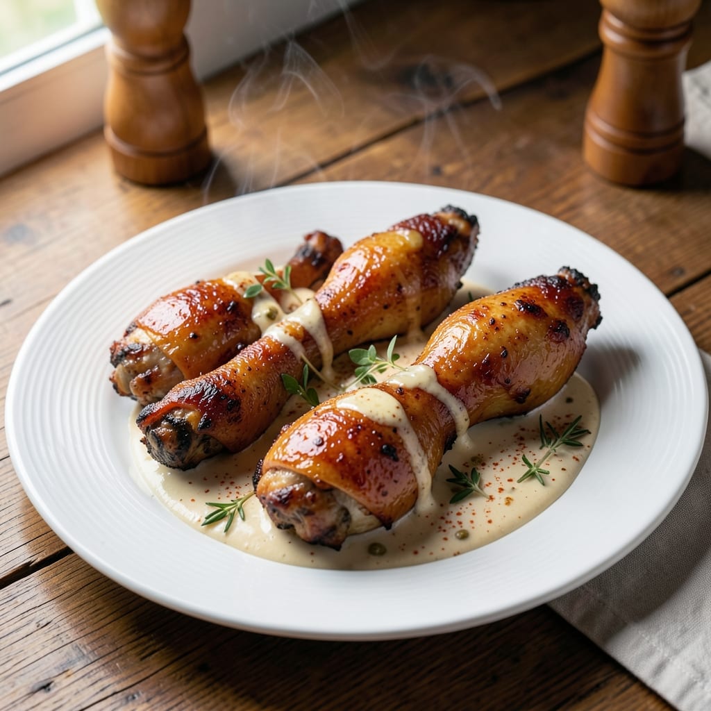 Baked Chicken Legs Recipe with Cream of Chicken: Crispy Skin, Creamy Sauce Harmony