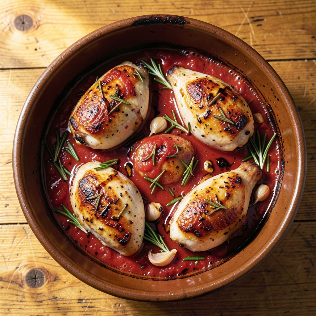 Baked Tomato Chicken Thigh Recipe: Juicy Bites with Caramelized Tomato Crust
