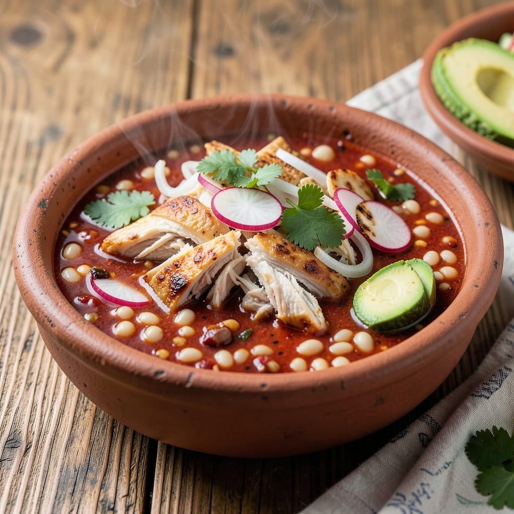 Authentic Mexican Red Chicken Pozole Recipe: Homemade Broth That Deepens With Every Sip