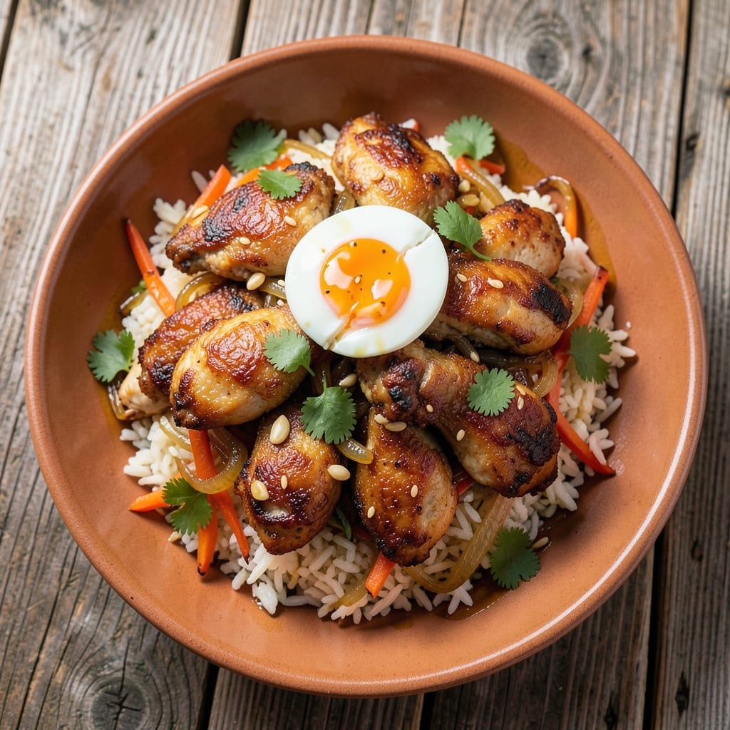 Baked Chicken Fried Rice Recipe: Crispy Top, Creamy Eggs, One-Pan Magic