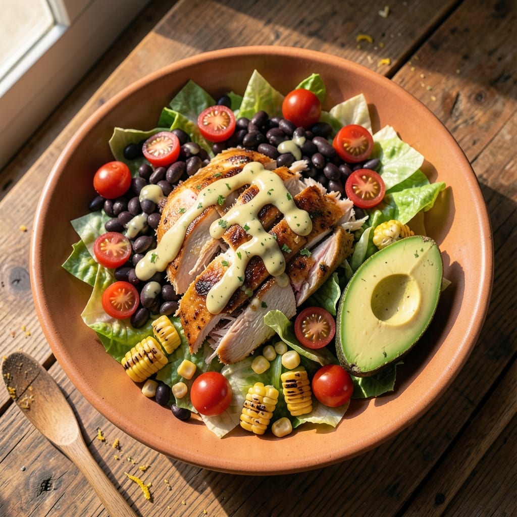 Authentic Mexican Chicken Taco Salad Recipe: Crunchy Toppings and Zesty Lime Dressing