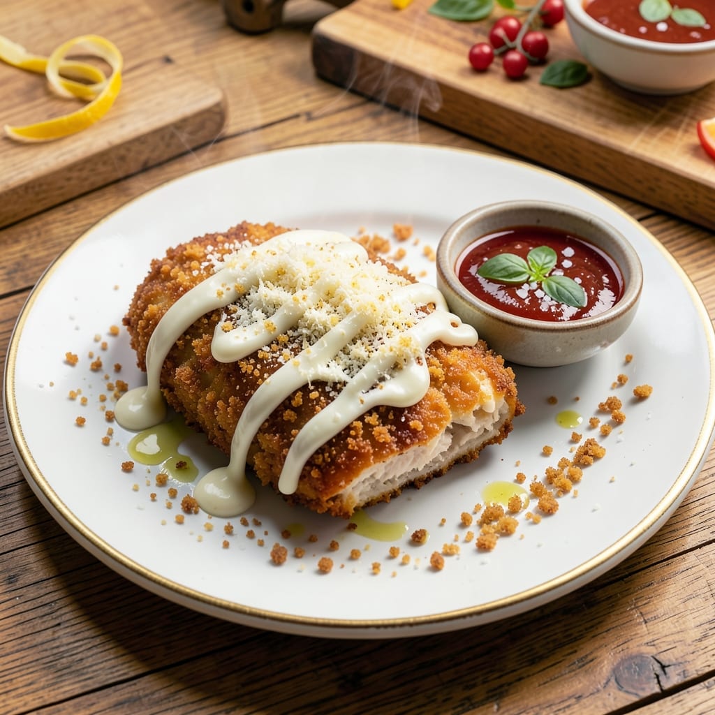 Baked Breaded Chicken Parmesan Recipe: Crispy Crust, Melty Cheese Layers