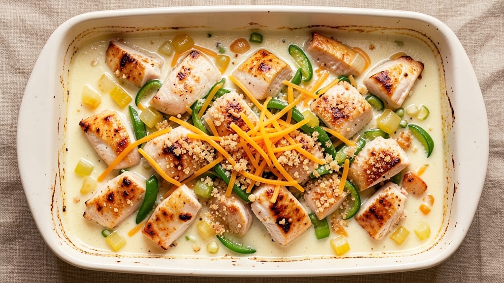 Campbell's Chicken Bake Recipe: Celery Crown Crunch Over Creamy Ranch Bliss