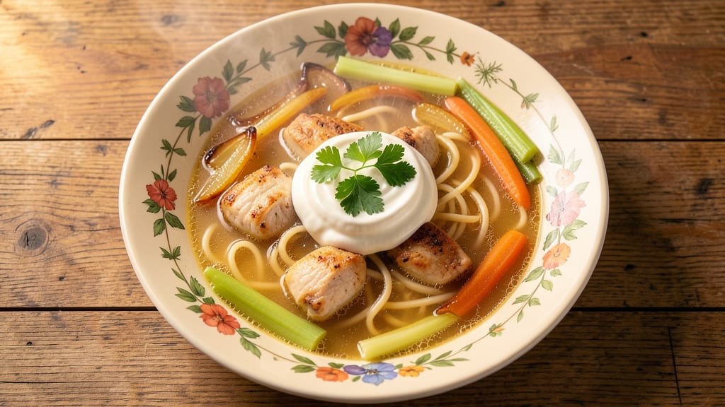 Campbell's Chicken Broth Soup Recipe: Crisp Celery Crowns Over Creamy Comfort