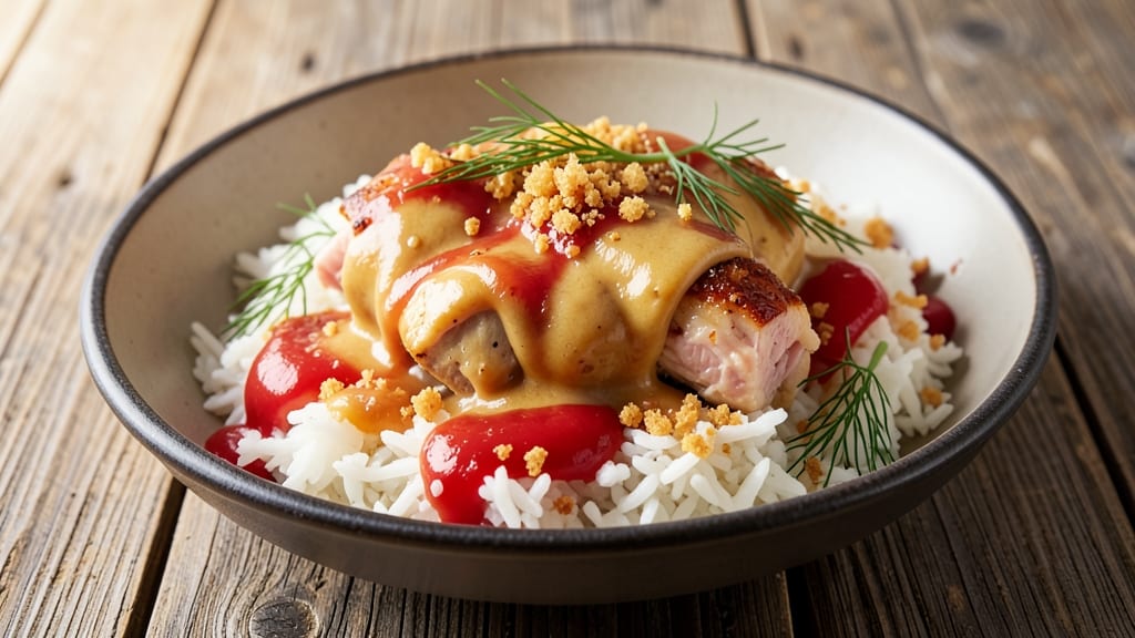 Campbell's Chicken Recipe: Smoky Celery Crown Crunch Over Creamy Ranch