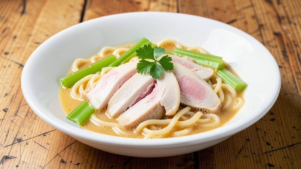 Campbell's Cream of Chicken and Noodles Recipe: Celery Crown Crunch Over Creamy Comfort