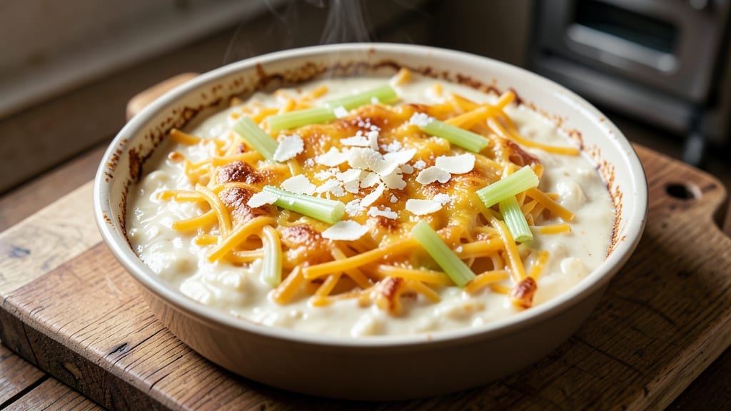 Campbell's Cream of Chicken Casserole Recipe: Crispy Celery Crowns Over Velvety Sauce