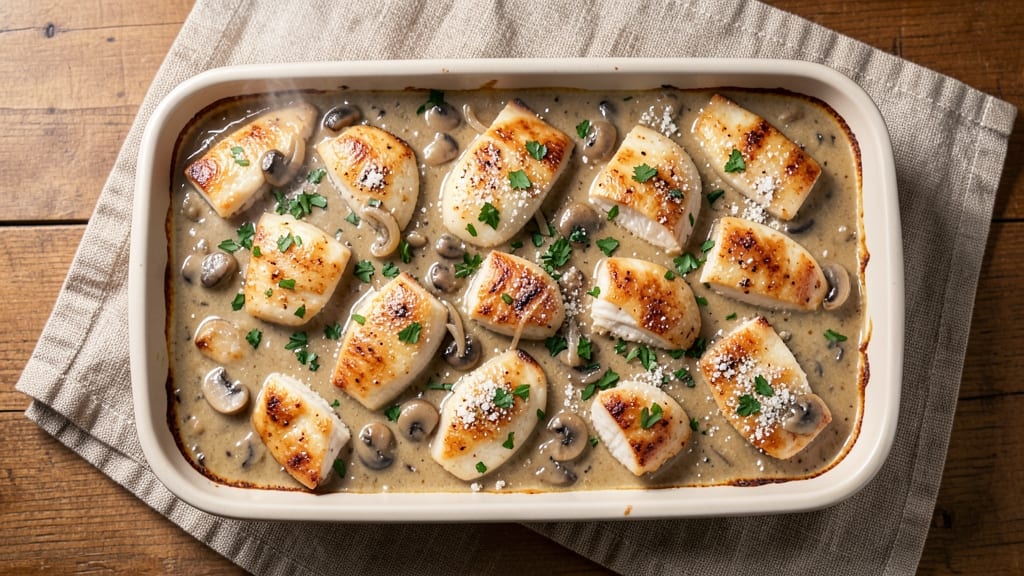 Campbell's Cream of Mushroom Chicken Casserole Recipe: One-Pot Creamy Crowd-Pleaser