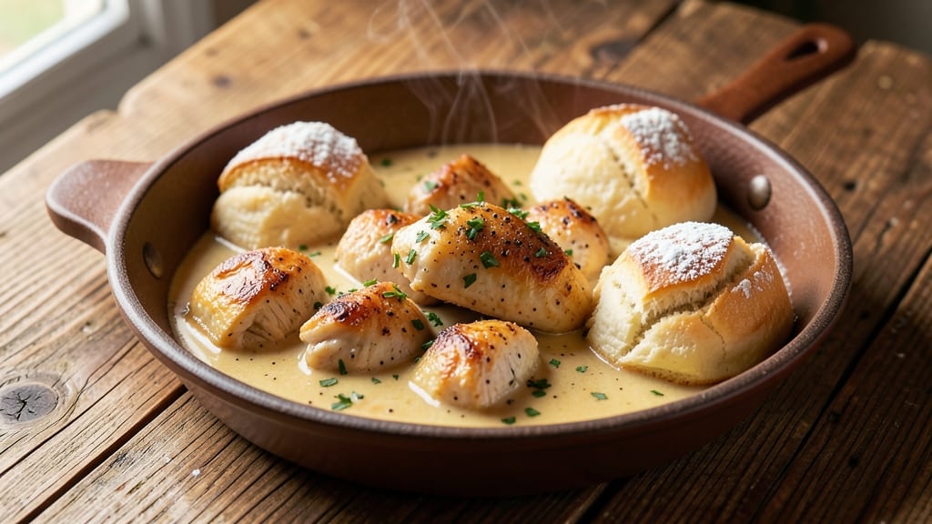 Campbell's Easy Chicken and Biscuits Recipe: Smoky Creamy One-Pot Magic