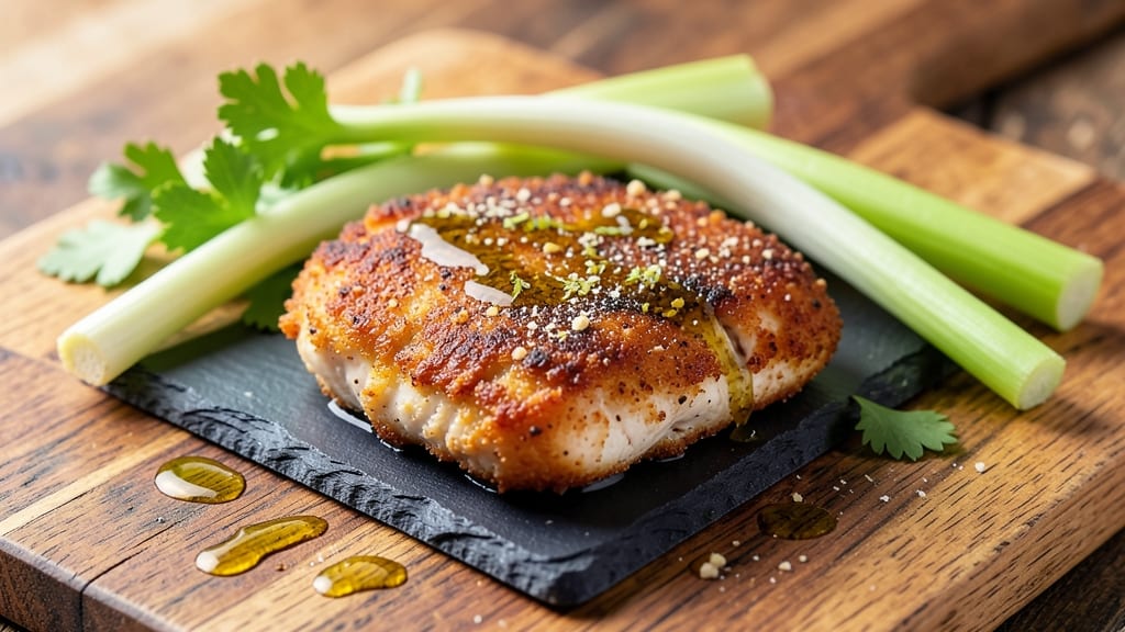 Carrabba's Chicken Recipe: Crispy Celery Crowns Over Creamy Ranch Sauce