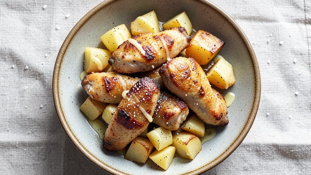Chicken and Canned Potatoes Recipe: Crispy-Topped One-Pan Meal in 25 Minutes