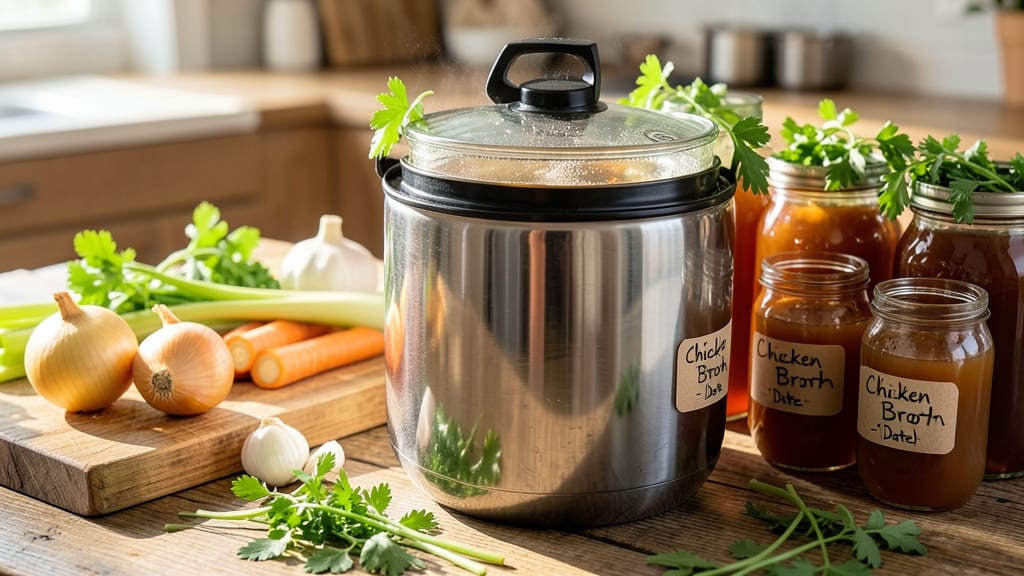 Chicken Broth Canning Recipe: Sterilized Jars for Long-Term Flavor Lock
