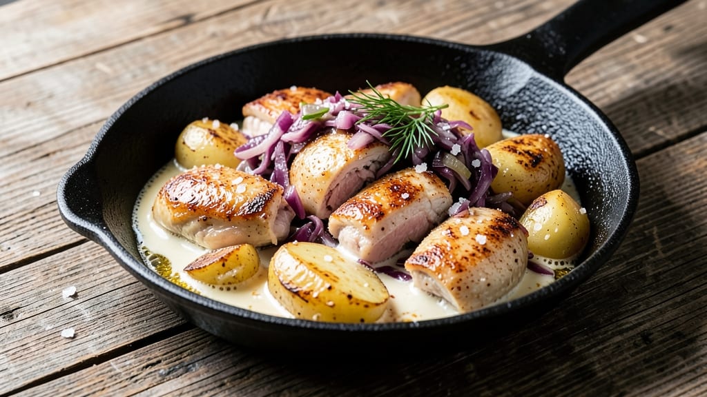 Chicken Sauerkraut Potato Recipe: Smoky German-Style One-Pan Harmony