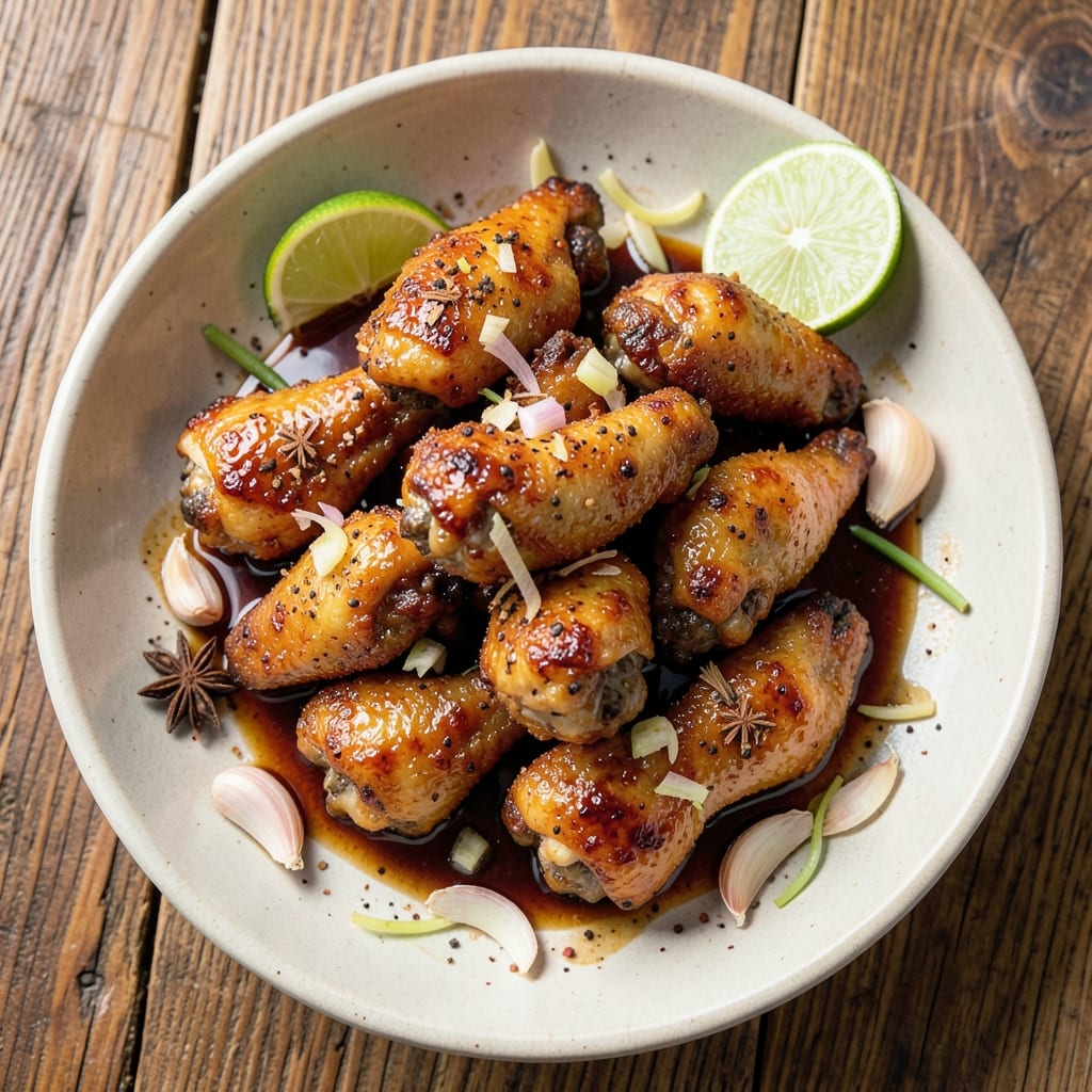 Asian Baked Chicken Wings Recipe: Five-Spice Glaze for Crispy, Fragrant Bites
