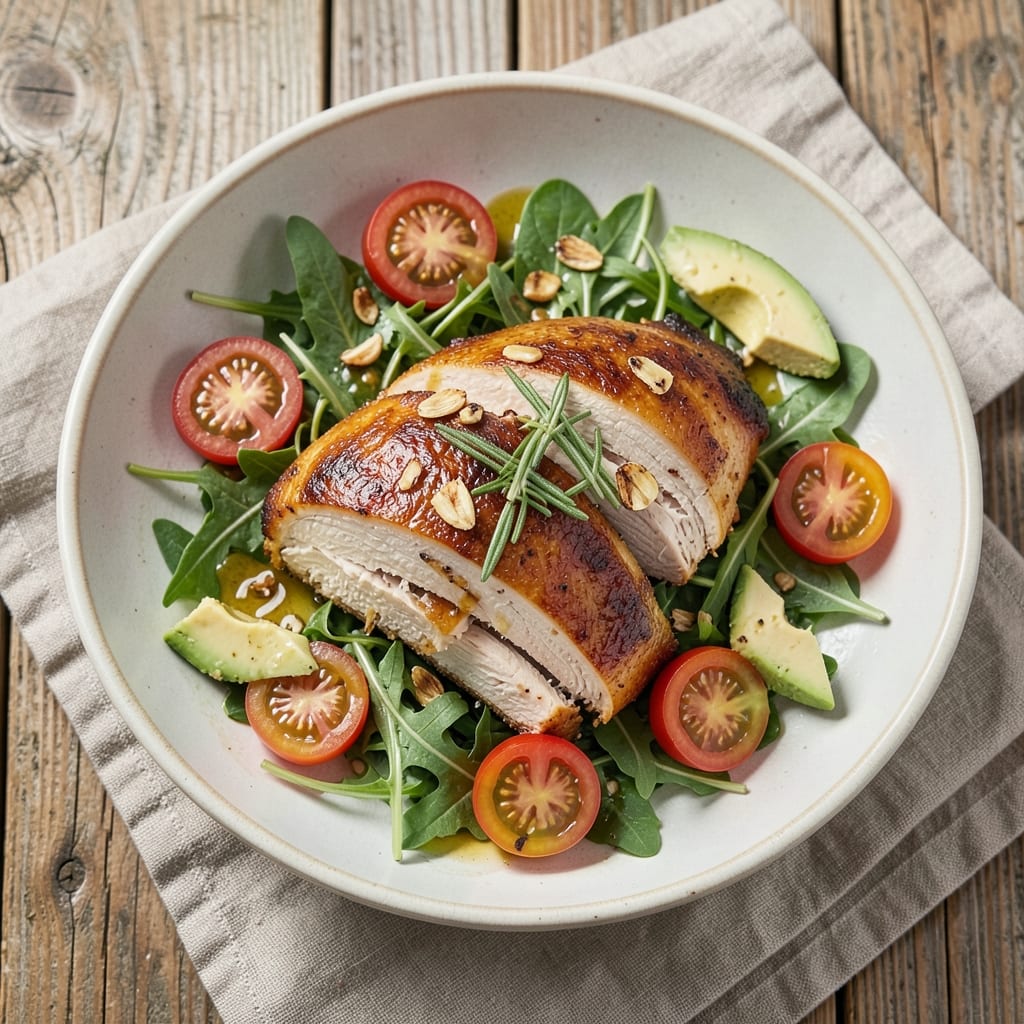 Boar's Head EverRoast Chicken Salad Recipe: Crispy Roasted Chicken Bites with Tangy Vinaigrette