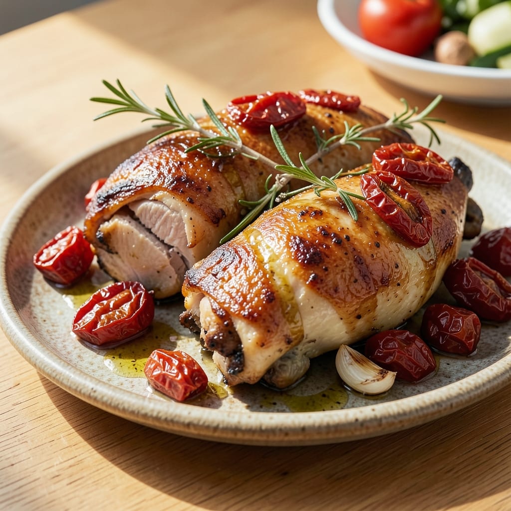 Baked Chicken With Sun-Dried Tomatoes Recipe: Umami-Packed Crispy Bites in One Pan