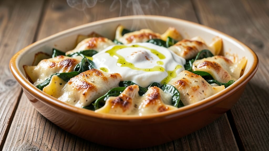 Maggiano's Chicken and Spinach Manicotti Copycat Recipe: Baked Pasta Layers With Gooey Ricotta and Herbed Tomato