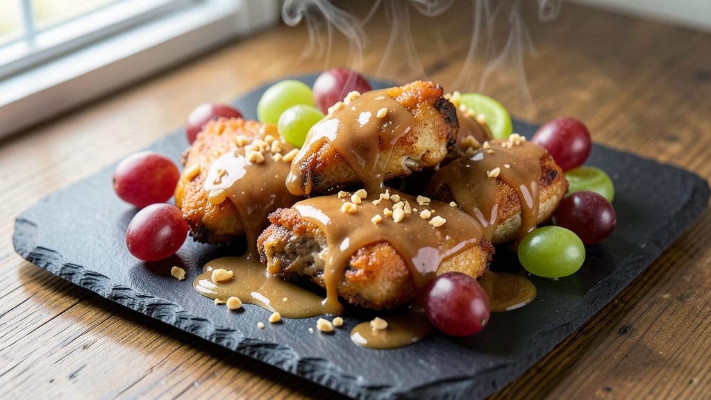 Peanut Butter and Jelly Chicken Wings Recipe: Sweet-Savory Glaze With Crunchy Celery Crowns