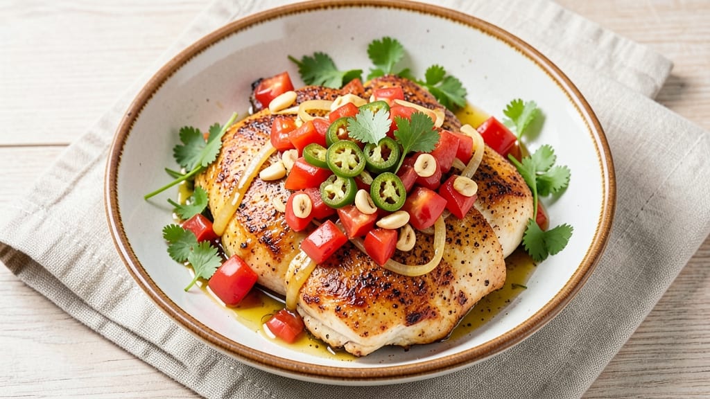 Salsa Chicken Recipe: Zesty Roasted Chicken With Fresh Tomato Heat