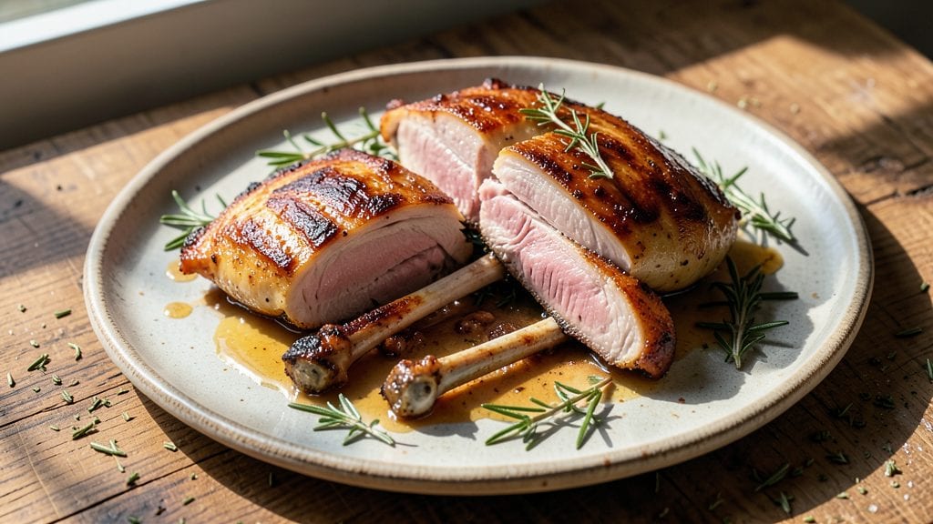 Split Chicken Breast With Ribs Recipe: Crispy Celery Crowns Over Smoky Garlic Butter