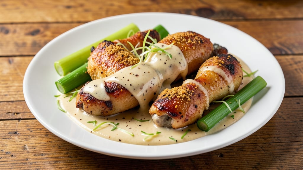 Velveeta Chicken Recipe: Crispy Celery Crowns Over Melty Cheese Bliss